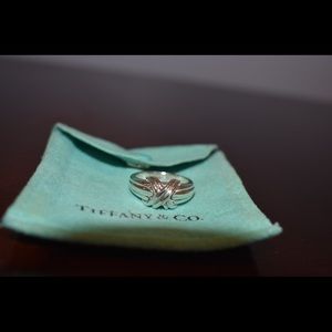 Tiffany & Co. Sterling Silver Signature X Ring